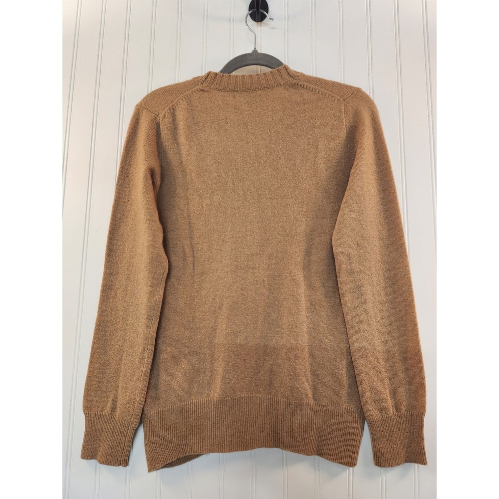 J. Crew Womens Camel Tan Wool Cashmere Blend V-Neck‎ Cardigan Sweater Small Cozy - Picture 2 of 10